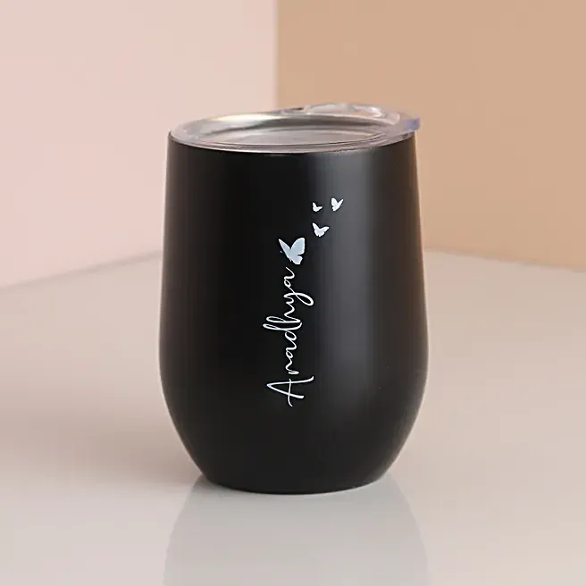 Personalized Black Stainless Steel Tumbler thumbnail 2
