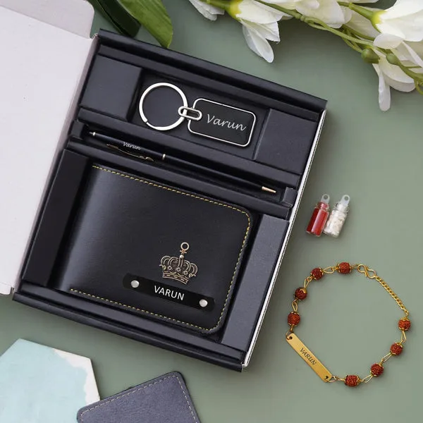 Personalized Indian wallet, Pen, and keychain thumbnail 2