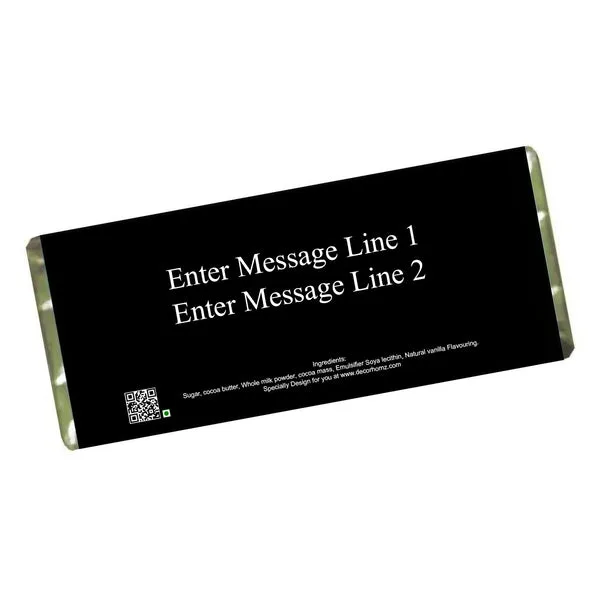 Personalised Happy Birthday Chocolate Bar with Custom Name & Message thumbnail 2