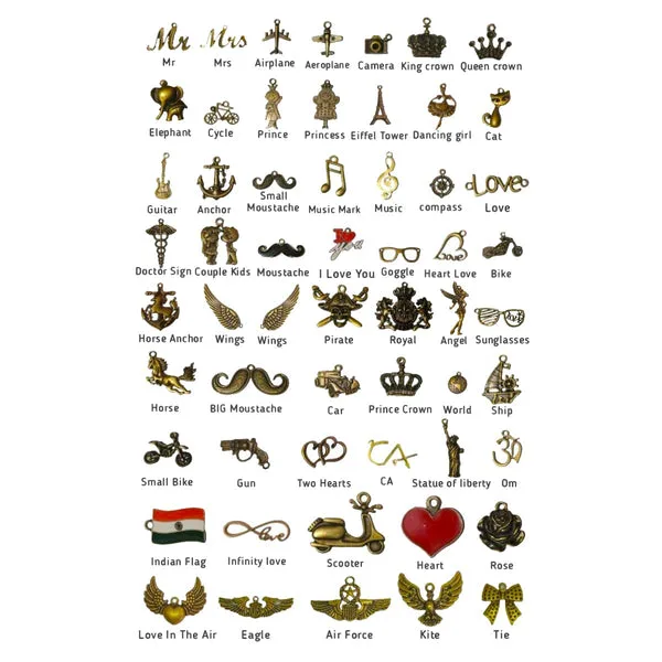 Personalized Passport Holder with Charms – For Couples thumbnail 3