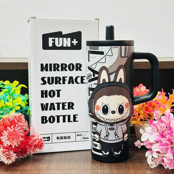 710ml Labubu Theme Stainless Steel Insulated Tumbler with Straw – Leak Proof | 3D Print | 4 Colors thumbnail 2