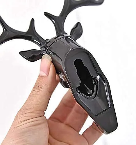 Dear Head Multipurpose Hanger with Self Adhesive Wall Sticker (Pack of 2) thumbnail 2