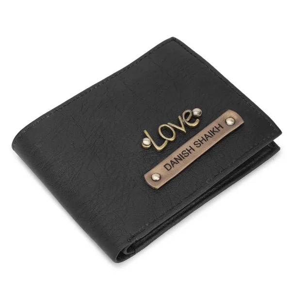 Personalized Men’s Premium Leather Wallet, Customized with Your Name & Charm thumbnail 3