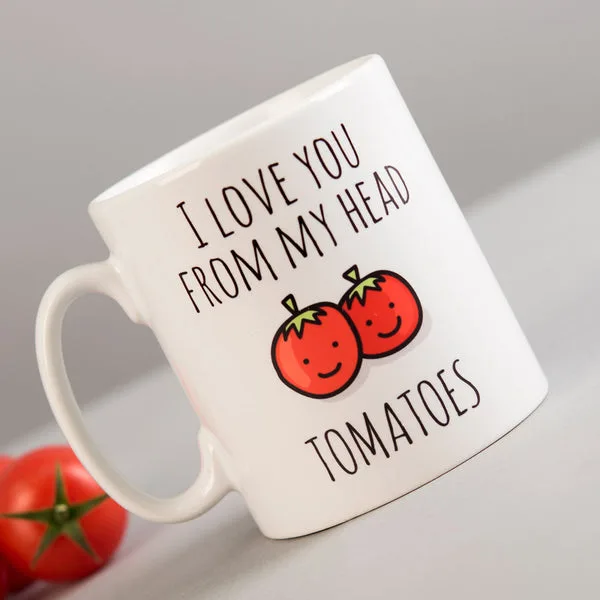 Personalised Mug - I Love You From My Head Tomatoes thumbnail 2