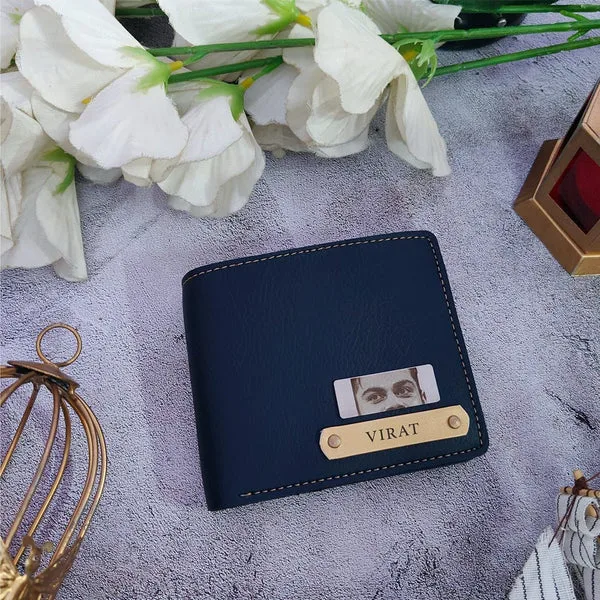 Personalized Wallet with Engraved Eye Steel Strip thumbnail 2