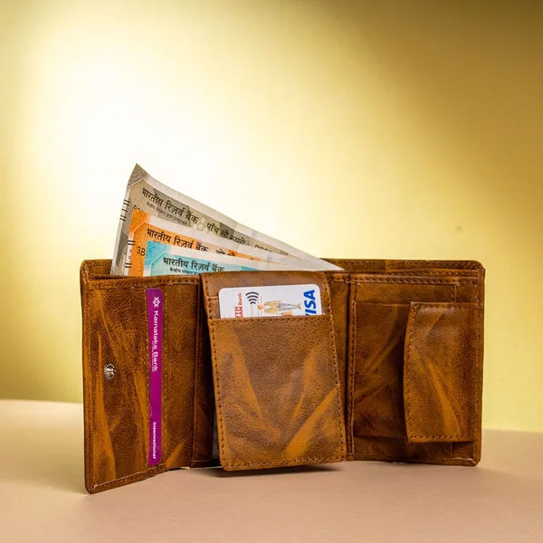 Personalized Unisex 3-Fold Wallet – Custom Name Engraving thumbnail 2