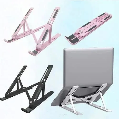 Adjustable Laptop Stand Desk: Portable Ergonomic Notebook Holder thumbnail 3