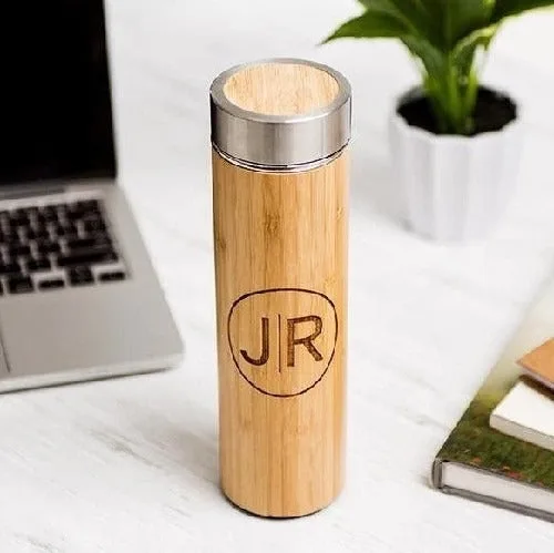 Personalized Wooden Water Bottle with Your Name thumbnail 4
