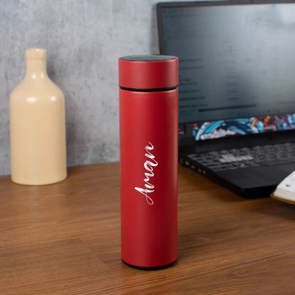 Personalized Stainless Steel Temperature Water Bottle thumbnail 3