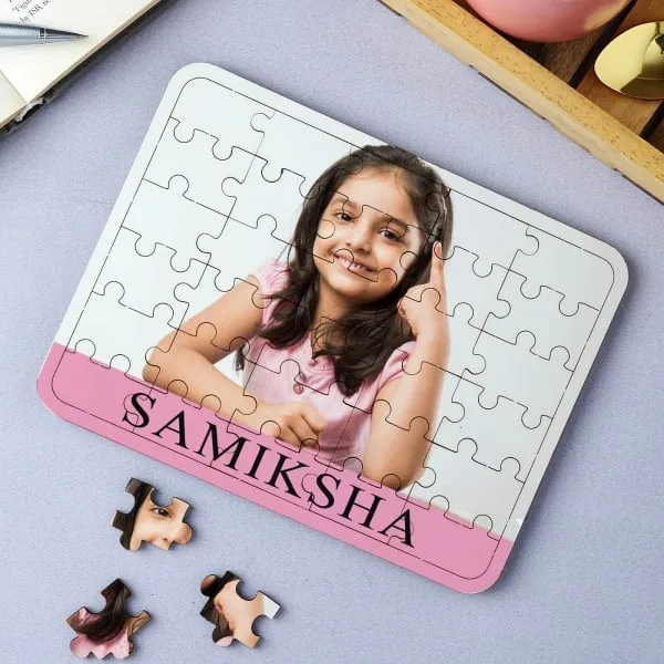 Craft Your Love Story Personalized Wooden Jigsaw Puzzle thumbnail 1