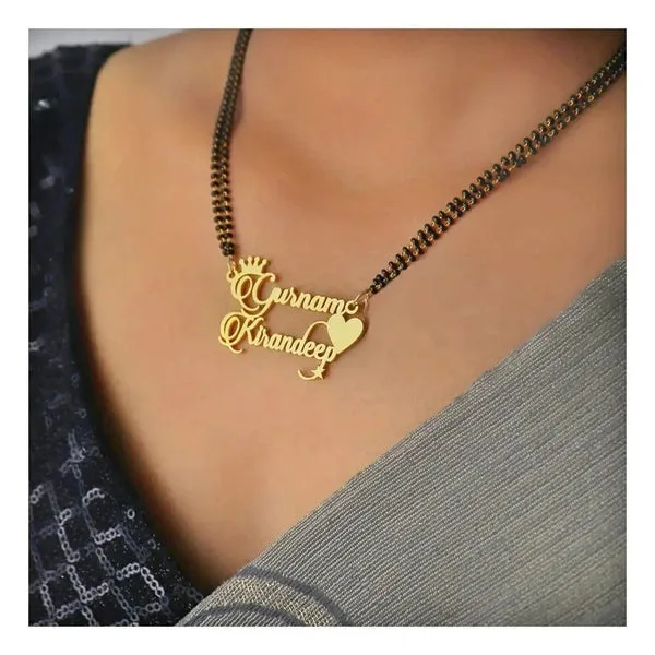 Personalized Couple Name Mangalsutra thumbnail 4