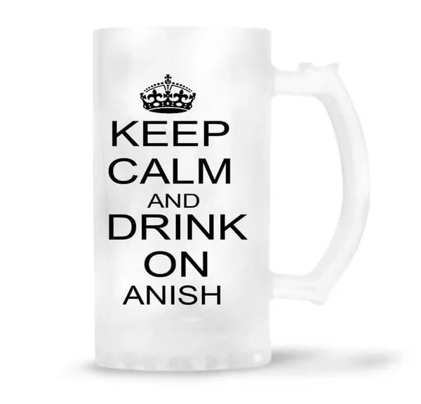 Personalized Keep Calm Beer Mug thumbnail 2