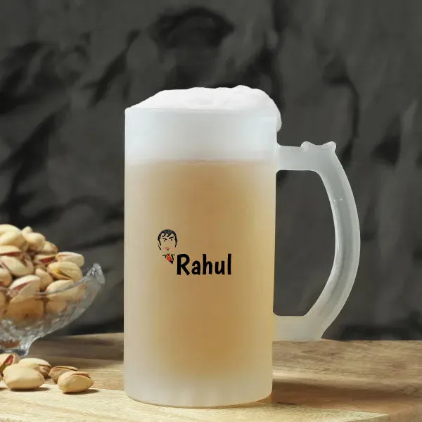 Personalised Frosted Beer Mug - Mogambo khus Hua thumbnail 5
