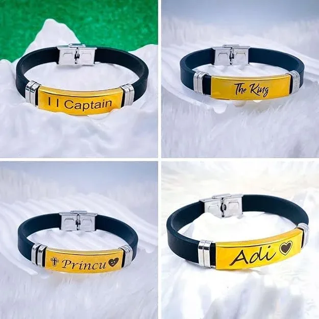 Personalized Gold Bracelet with Custom Name – Stylish Unisex Gift thumbnail 1