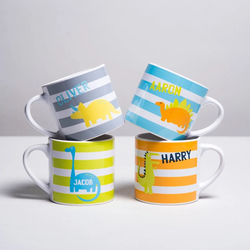 Personalised Baby Mug - Dinos (Pack of 4) thumbnail 1