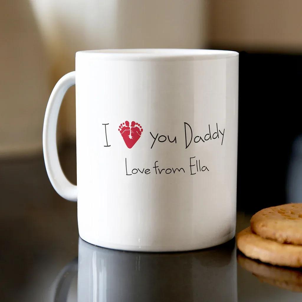I Love Daddy Mug – Personalized Father's Day Coffee Mug thumbnail 1