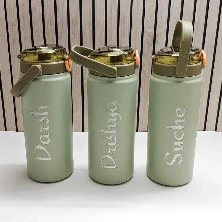 Tango Duo Sipper – Premium 1200ml Stainless Steel Bottle Personalized with Your Name thumbnail 1