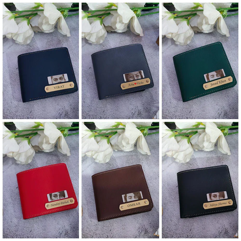 Personalized Wallet with Engraved Eye Steel Strip